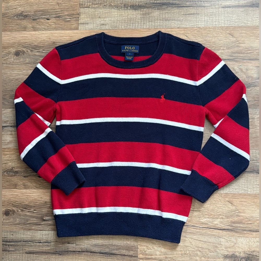 Boys Striped Polo Ralph Lauren Sweater!